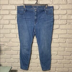 Old Navy Blue Cropped Ankle Jeans